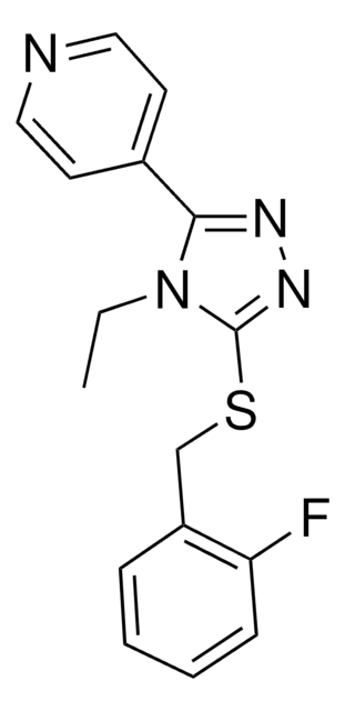 4-(4-ETHYL-5-((2-FLUOROBENZYL)THIO)-4H-1,2,4-TRIAZOL-3-YL)PYRIDINE AldrichCPR