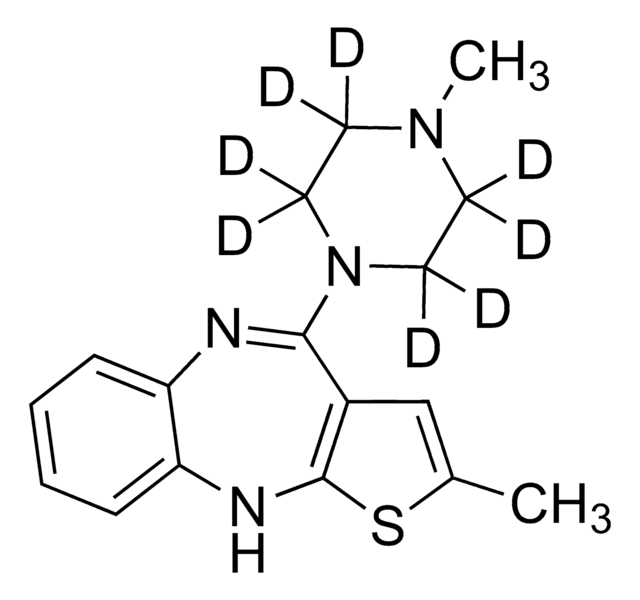 奥氮平-D8标准液 CRM 100&#160;&#956;g/mL in acetonitrile, ampule of 1&#160;mL, certified reference material, Cerilliant&#174;