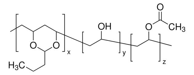 Poly(vinyl butyral-co-vinyl alcohol-co-vinyl acetate) average Mw 50,000-80,000 by GPC, powder