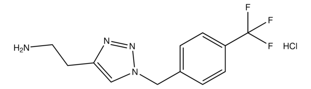 2-(1-(4-(Trifluoromethyl)benzyl)-1H-1,2,3-triazol-4-yl)ethan-1-amine hydrochloride AldrichCPR