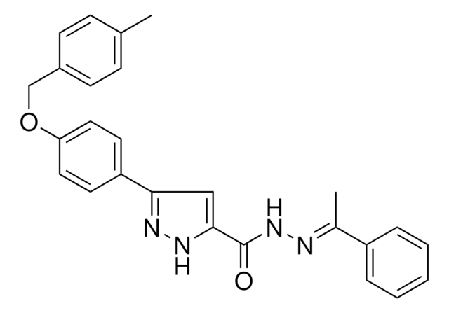 3-(4-((4-METHYLBENZYL)OXY)PH)-N'-(1-PH-ETHYLIDENE)-1H-PYRAZOLE-5-CARBOHYDRAZIDE AldrichCPR