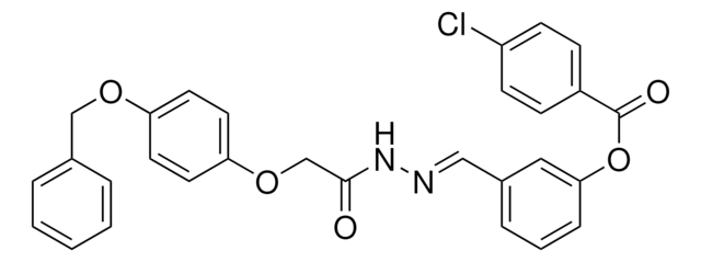 3-(2-((4-(BENZYLOXY)PHENOXY)ACETYL)CARBOHYDRAZONOYL)PHENYL 4-CHLOROBENZOATE AldrichCPR
