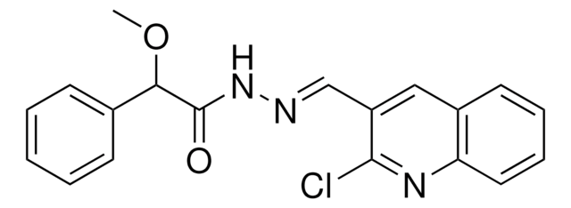 N'-((2-CHLORO-3-QUINOLINYL)METHYLENE)-2-METHOXY-2-PHENYLACETOHYDRAZIDE AldrichCPR