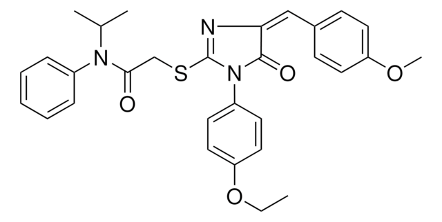 2-{[(4E)-1-(4-ETHOXYPHENYL)-4-(4-METHOXYBENZYLIDENE)-5-OXO-4,5-DIHYDRO-1H-IMIDAZOL-2-YL]SULFANYL}-N-ISOPROPYL-N-PHENYLACETAMIDE AldrichCPR