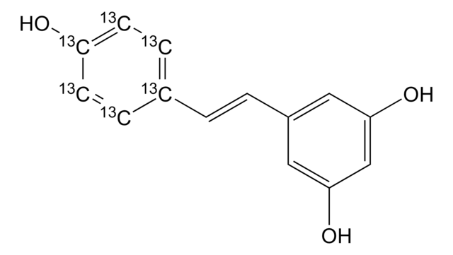 白藜芦醇-(4-羟基苯基-13C6) 99 atom % 13C, 98% (CP)