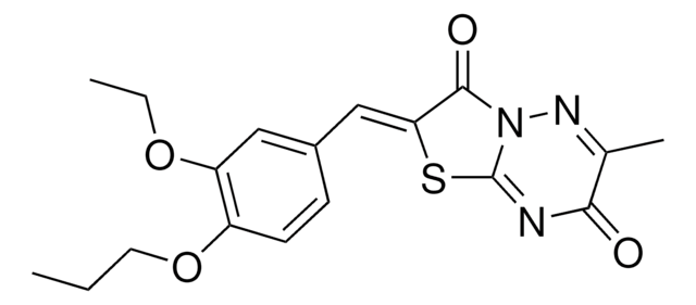(2Z)-2-(3-ETHOXY-4-PROPOXYBENZYLIDENE)-6-METHYL-7H-[1,3]THIAZOLO[3,2-B][1,2,4]TRIAZINE-3,7(2H)-DIONE AldrichCPR