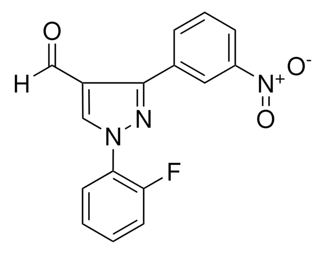1-(2-FLUOROPHENYL)-3-(3-NITROPHENYL)-1H-PYRAZOLE-4-CARBALDEHYDE AldrichCPR