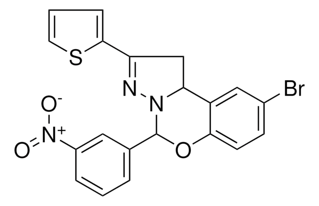 9-BROMO-5-(3-NITROPHENYL)-2-(2-THIENYL)-1,10B-DIHYDROPYRAZOLO[1,5-C][1,3]BENZOXAZINE AldrichCPR
