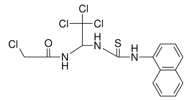 2-CHLORO-N-(2,2,2-TRICHLORO-1-(3-NAPHTHALEN-1-YL-THIOUREIDO)-ETHYL)-ACETAMIDE AldrichCPR