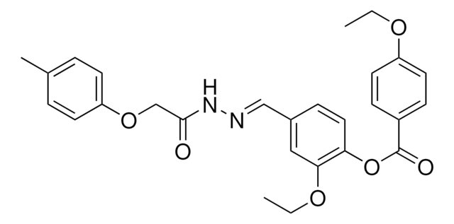 2-ETHOXY-4-(2-((4-METHYLPHENOXY)ACETYL)CARBOHYDRAZONOYL)PHENYL 4-ETHOXYBENZOATE AldrichCPR