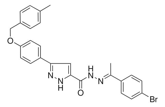 N'-(1-(4-BR-PH)ETHYLIDENE)3(4-((4-ME-BENZYL)OXY)PH)-1H-PYRAZOLE-5-CARBOHYDRAZIDE AldrichCPR