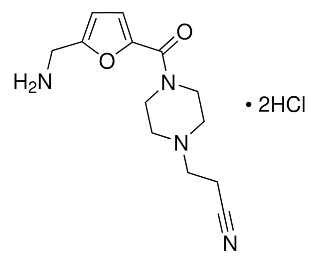 3-(4-[5-(Aminomethyl)furan-2-carbonyl]piperazin-1-yl)propanenitrile dihydrochloride AldrichCPR