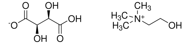 重酒石酸胆碱 Pharmaceutical Secondary Standard; Certified Reference Material