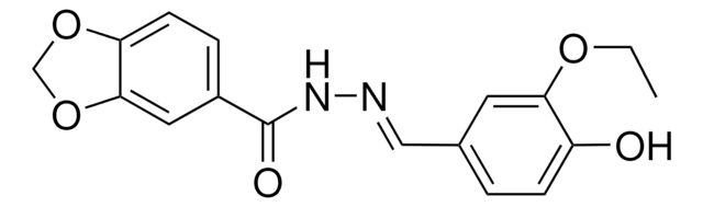 N'-(3-ETHOXY-4-HYDROXYBENZYLIDENE)-1,3-BENZODIOXOLE-5-CARBOHYDRAZIDE AldrichCPR
