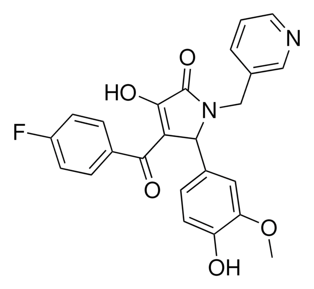 4-(4-FLUOROBENZOYL)-3-HYDROXY-5-(4-HYDROXY-3-METHOXYPHENYL)-1-(3-PYRIDINYLMETHYL)-1,5-DIHYDRO-2H-PYRROL-2-ONE AldrichCPR