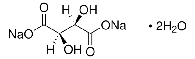 L -酒石酸钠 二元 二水合物 ACS reagent, &#8805;99%