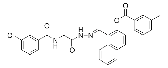 1-(2-(((3-CHLOROBENZOYL)AMINO)AC)CARBOHYDRAZONOYL)-2-NAPHTHYL 3-METHYLBENZOATE AldrichCPR