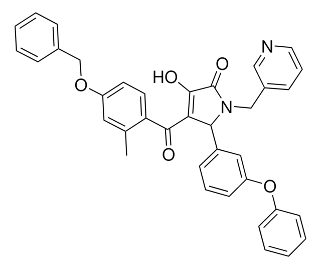 4-[4-(BENZYLOXY)-2-METHYLBENZOYL]-3-HYDROXY-5-(3-PHENOXYPHENYL)-1-(3-PYRIDINYLMETHYL)-1,5-DIHYDRO-2H-PYRROL-2-ONE AldrichCPR