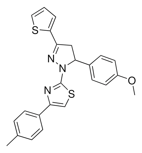 2-[5-(4-METHOXYPHENYL)-3-(2-THIENYL)-4,5-DIHYDRO-1H-PYRAZOL-1-YL]-4-(4-METHYLPHENYL)-1,3-THIAZOLE AldrichCPR