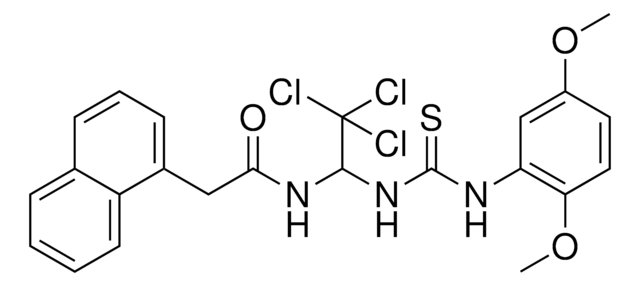 2-(1-NAPHTHYL)-N-(2,2,2-TRICHLORO-1-{[(2,5-DIMETHOXYANILINO)CARBOTHIOYL]AMINO}ETHYL)ACETAMIDE AldrichCPR