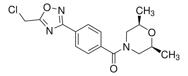 (2R,6S)-4-{4-[5-(Chloromethyl)-1,2,4-oxadiazol-3-yl]benzoyl}-2,6-dimethylmorpholine AldrichCPR