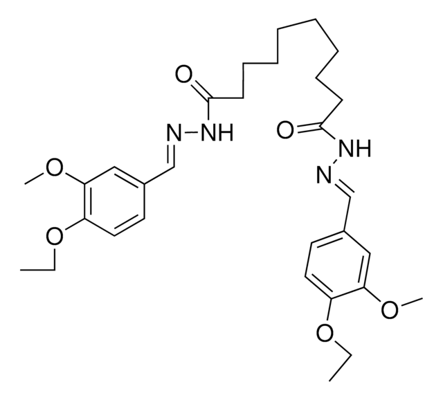 SEBACIC BIS((4-ETHOXY-3-METHOXYBENZYLIDENE)HYDRAZIDE) AldrichCPR