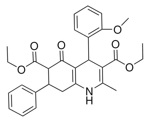 DIETHYL 4-(2-METHOXYPHENYL)-2-METHYL-5-OXO-7-PHENYL-1,4,5,6,7,8-HEXAHYDRO-3,6-QUINOLINEDICARBOXYLATE AldrichCPR