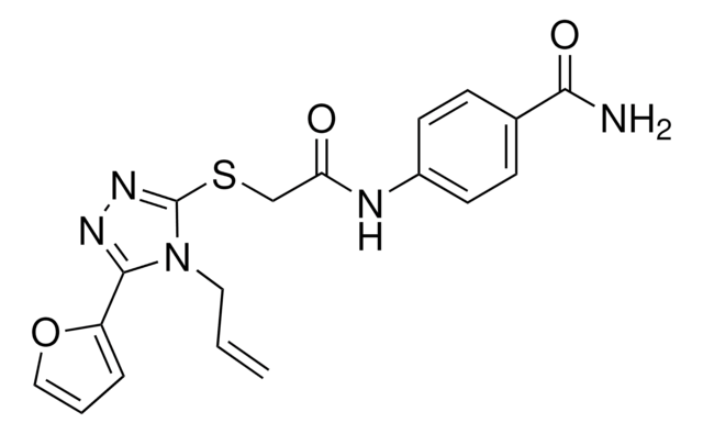 4-((((4-ALLYL-5-(2-FURYL)-4H-1,2,4-TRIAZOL-3-YL)THIO)ACETYL)AMINO)BENZAMIDE AldrichCPR