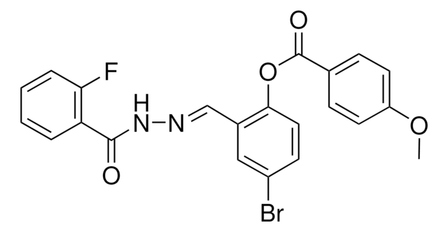 4-BROMO-2-(2-(2-FLUOROBENZOYL)CARBOHYDRAZONOYL)PHENYL 4-METHOXYBENZOATE AldrichCPR