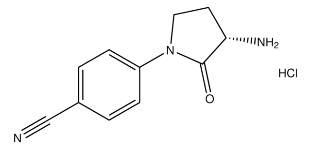 (S)-4-(3-Amino-2-oxopyrrolidin-1-yl)benzonitrile hydrochloride AldrichCPR