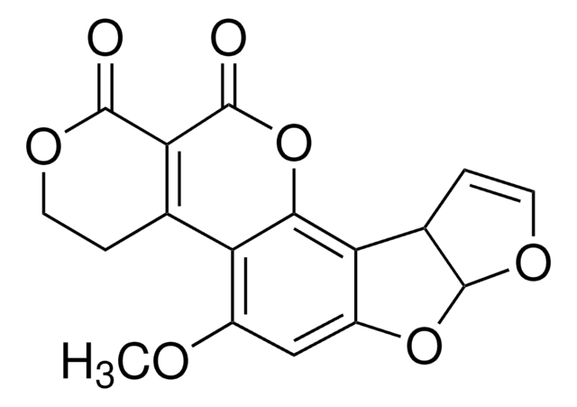 Aflatoxin G1 reference material, Manufactured by: Sigma-Aldrich Production GmbH, Switzerland