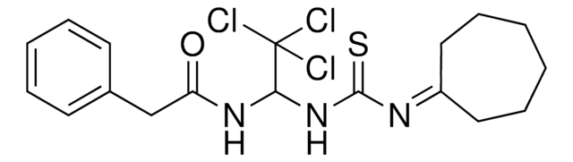 2-PH-N(2,2,2-TRICHLORO-1-(((CYCLOHEPTYLIDENEAMINO)CARBOTHIOYL)AMINO)ET)ACETAMIDE AldrichCPR