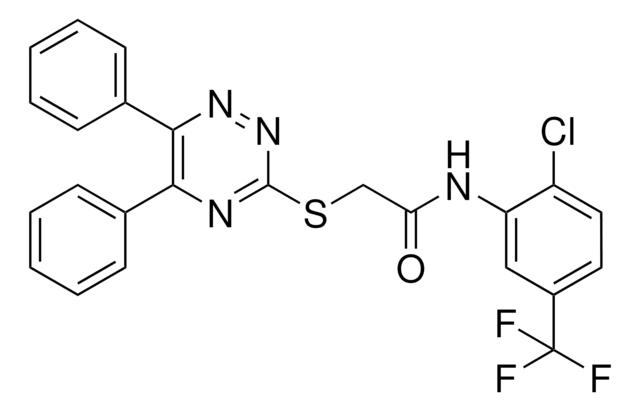 N-(2-CL-5-(TRIFLUOROMETHYL)PH)-2-((5,6-DI-PH-1,2,4-TRIAZIN-3-YL)THIO)ACETAMIDE AldrichCPR