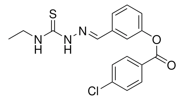3-(2-((ETHYLAMINO)CARBOTHIOYL)CARBOHYDRAZONOYL)PHENYL 4-CHLOROBENZOATE AldrichCPR