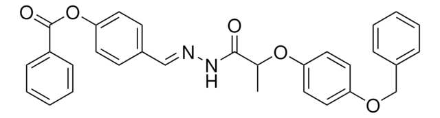 4-(2-(2-(4-(BENZYLOXY)PHENOXY)PROPANOYL)CARBOHYDRAZONOYL)PHENYL BENZOATE AldrichCPR