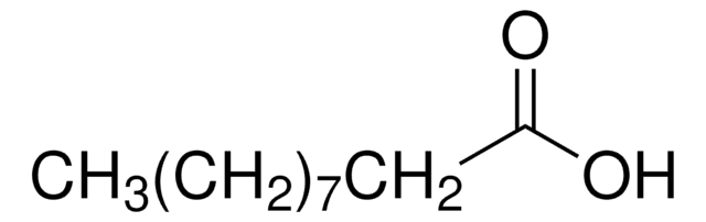 Decanoic acid natural, &#8805;98%, FCC, FG