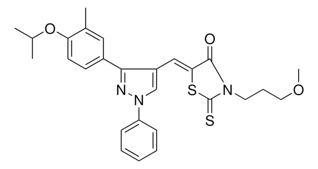 (5Z)-5-{[3-(4-ISOPROPOXY-3-METHYLPHENYL)-1-PHENYL-1H-PYRAZOL-4-YL]METHYLENE}-3-(3-METHOXYPROPYL)-2-THIOXO-1,3-THIAZOLIDIN-4-ONE AldrichCPR