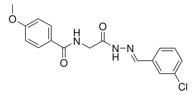 N-(2-(2-(3-CHLOROBENZYLIDENE)HYDRAZINO)-2-OXOETHYL)-4-METHOXYBENZAMIDE AldrichCPR