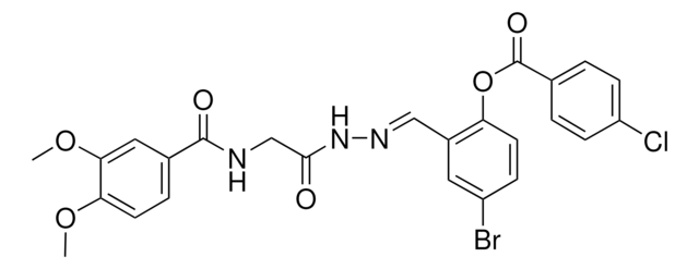 4-BR-2-(2-(((3,4-DIMETHOXYBENZOYL)AMINO)AC)CARBOHYDRAZONOYL)PH 4-CHLOROBENZOATE AldrichCPR