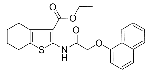 ET 2-(((1-NAPHTHYLOXY)AC)AMINO)4,5,6,7-TETRAHYDRO-1-BENZOTHIOPHENE-3-CARBOXYLATE AldrichCPR