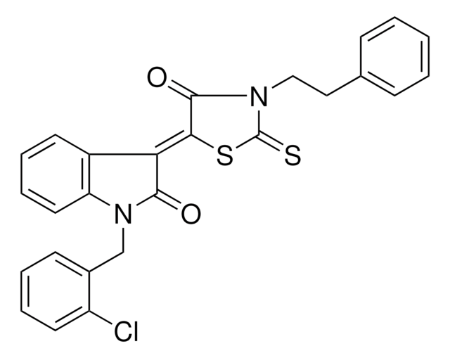 (3Z)-1-(2-CHLOROBENZYL)-3-[4-OXO-3-(2-PHENYLETHYL)-2-THIOXO-1,3-THIAZOLIDIN-5-YLIDENE]-1,3-DIHYDRO-2H-INDOL-2-ONE AldrichCPR