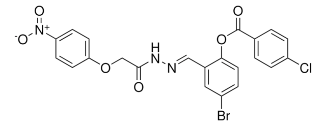 4-BROMO-2-(2-((4-NITROPHENOXY)ACETYL)CARBOHYDRAZONOYL)PHENYL 4-CHLOROBENZOATE AldrichCPR