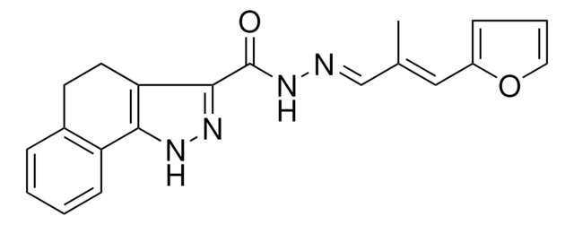 N'-[(E,2E)-3-(2-FURYL)-2-METHYL-2-PROPENYLIDENE]-4,5-DIHYDRO-1H-BENZO[G]INDAZOLE-3-CARBOHYDRAZIDE AldrichCPR