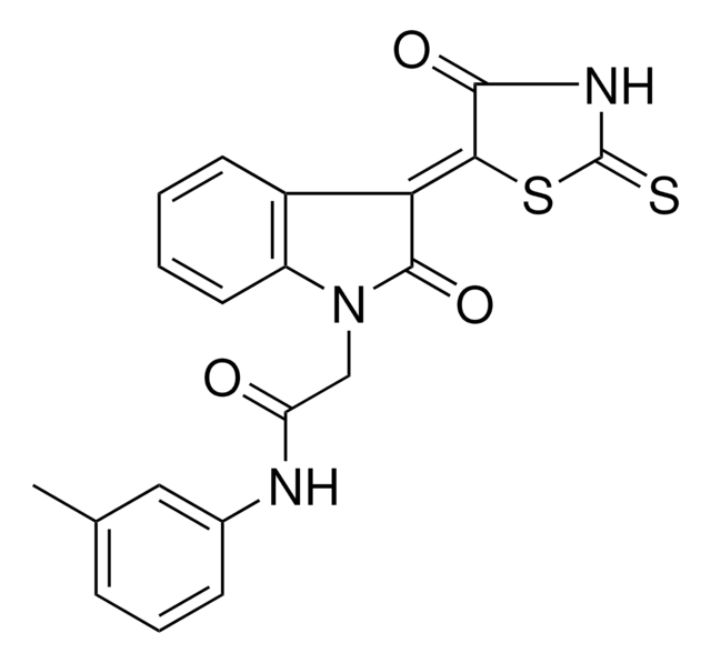 N-(3-METHYLPHENYL)-2-[(3Z)-2-OXO-3-(4-OXO-2-THIOXO-1,3-THIAZOLIDIN-5-YLIDENE)-2,3-DIHYDRO-1H-INDOL-1-YL]ACETAMIDE AldrichCPR