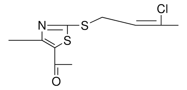 1-(2-{[(2Z)-3-chloro-2-butenyl]sulfanyl}-4-methyl-1,3-thiazol-5-yl)ethanone AldrichCPR