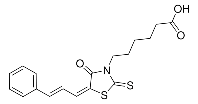 6-(4-OXO-5-(3-PH-2-PROPENYLIDENE)-2-THIOXO-1,3-THIAZOLIDIN-3-YL)HEXANOIC ACID AldrichCPR