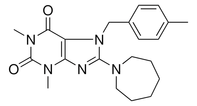 8-(1-AZEPANYL)-1,3-DIMETHYL-7-(4-METHYLBENZYL)-3,7-DIHYDRO-1H-PURINE-2,6-DIONE AldrichCPR