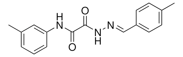 2-(2-(4-METHYLBENZYLIDENE)HYDRAZINO)-N-(3-METHYLPHENYL)-2-OXOACETAMIDE AldrichCPR