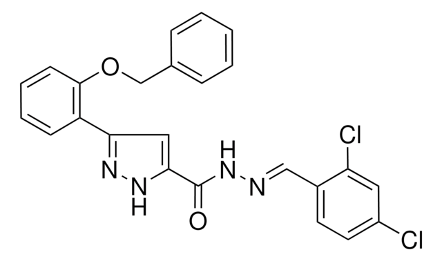 3-(2-(BENZYLOXY)PH)-N'-(2,4-DICHLOROBENZYLIDENE)-1H-PYRAZOLE-5-CARBOHYDRAZIDE AldrichCPR