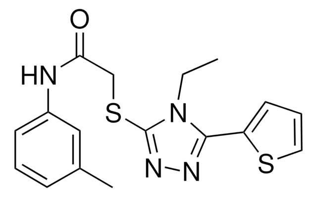 2-((4-ET-5-(2-THIENYL)-4H-1,2,4-TRIAZOL-3-YL)THIO)-N-(3-METHYLPHENYL)ACETAMIDE AldrichCPR